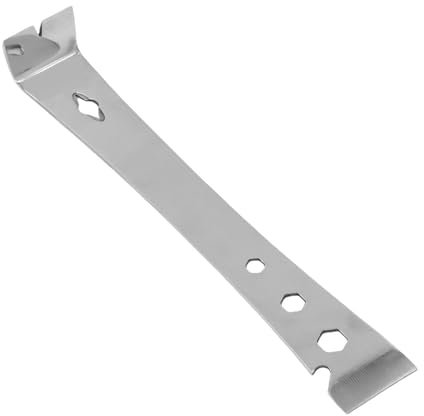 Kikumi Pry Bar Scraper Mirror Stainless Steel Multifunctional Flat Crowbar Nail Puller Window Breaker Baseboard Removal Tool