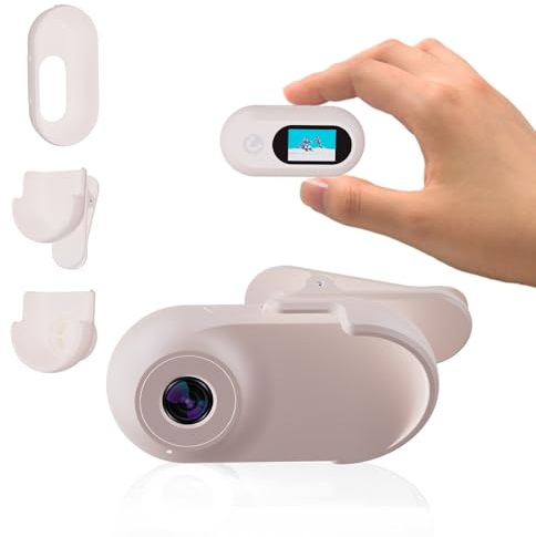 Xilecam Mini Body Cam Magnetica Portatile per Moto Vlog(Rosa