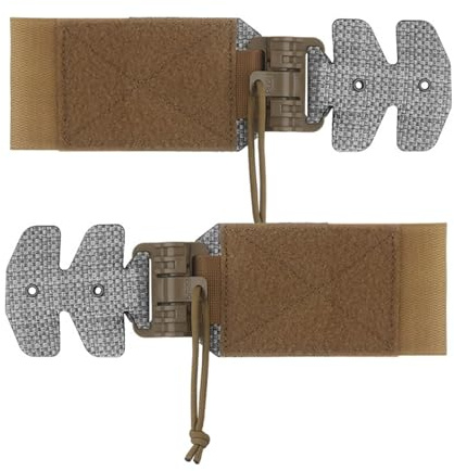 ZFFOZZ 2-teiliges Taktisches Kummerbund Schnellverschluss Set für Die Seitenwand, Schnelles An und Ausziehen für FCPC V5(Blue)