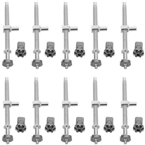 FONDOTIN Kit 10 Pezzi Viti Tenditore Regolatore Catena Motosega in Metallo Bulloni di Regolazione Tensione Catena Resistenti e per Uso Esterno e Sostituzione Rapida