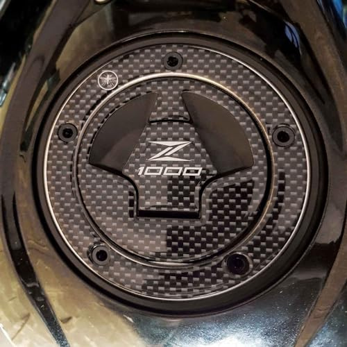 LABELBIKE 3D Motorrad Tankdeckelaufkleber kompatibel mit Kawasaki | Z1000, Harzschutz, Kratzfestigkeit, Dekoration