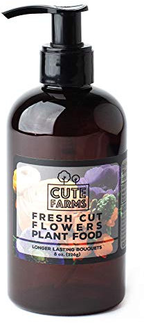 Engrais pour fleurs fraîchement coupées pour des fleurs plus durables | Concentré d'engrais doux pour plantes (flacon de 237 ml)