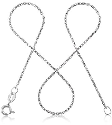 modabilé Ankerkette Rund Damen Halskette 925er Sterling Silber (90cm I 1,3mm breit) Silberkette 925 ohne Anhänger Silberne Kette Frauen Silberketten