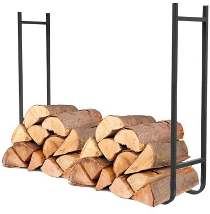 Oxeo Range bûches Extensible - Range Bois de Chauffage Exterieur - Range Bois Grande capacité - modulable - Acier - Revêtement époxy