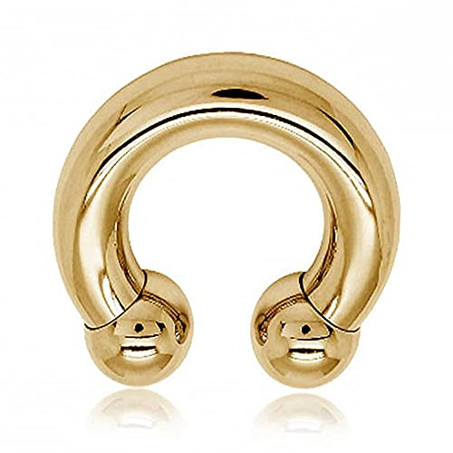 viva-adorno hästsko piercing intimpiercing näsring CBB Horsesko kirurgiskt stål 316L XXL tjock Z427, Rostfritt stål