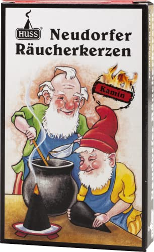 Huss Neudorfer Räucherkerzen 3er-Pack (Kamin) - 3 Packungen à 24 Stück, 72 Stück insgesamt