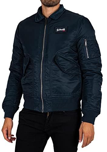 Schott NYC Unisex Bombers, Marine, S
