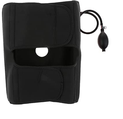 LARIAU Beinkorrekturgürtel Luftdruck Aufblasbarer Stil Latable Legs Belt Beugte Beine Knie Valgum Straightening O/X Type Posture Correcto for Erwachsene Kinder (Color : Black)