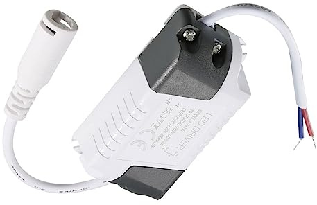 YOKIVE 4-7W Constante Corriente 300mA LED Controlador Salida 12-26 V | AC 85-265V Viene con DC Conector | Cortocircuito Protección, Excelente para LED Pantalla