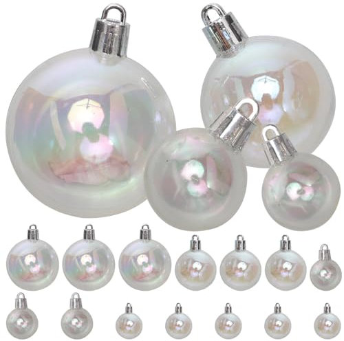PRETYZOOM 72stücke Teiliges Weihnachtskugel Kunststoff Transparente Baubles Für Weihnachtsbaumdekoration Und Festlichkeiten Shatterproof Ornamente Für Drinnen Und Draußen