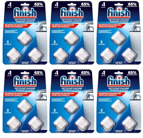 Blister 3 Tablettes Entretien Lave-vaisselle Pendant le Cycle - Lot de 6