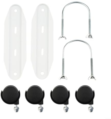 EXTRWORY Soporte de 2 ruedas para calentador eléctrico, radiador hidroeléctrico, calentador eléctrico, soporte de polea móvil especial, acero al carbono para calentadores eléctricos universales