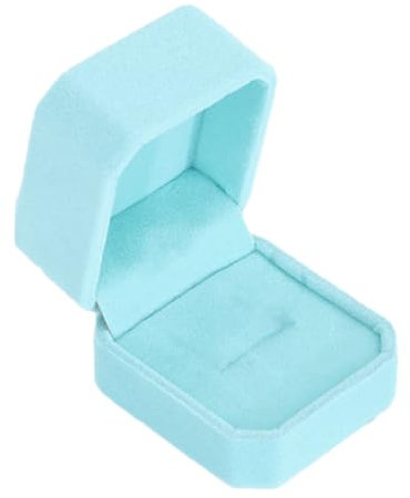 Reccisokz 1 Articolo Scatola anello Porta fedi matrimonio Porta gioielli Porta fedi per proposta di matrimonio scatola regalo per proposta, fidanzamento matrimonio,porta anelli（nero） (3)