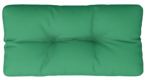vidaXL Cojín para sofá de palets Tela Verde 70x40x12 cm