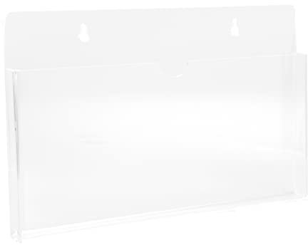 Tofficu Wandmontierte Aufbewahrungsbox Dokumentenbox Ablagebox Papier Organizer Transparent Datei Halter Ordnungssystem Für Schreibtisch