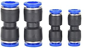 Pneumatische Armaturen, pneumatischer Schlauchverbinder, Luft-Schnellverbinder, Pu-pneumatische Armaturen, Kunststoffverbinder, 4 mm, 6 mm, 8 mm, Luft-Wasserschlauch, gerader Steckverbinder (5 Stück,