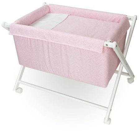 Minicuna Deluxe: El Refugio Ideal para tu Bebé, Tejidos Acogedores Algodón. (Liberty Rosa)