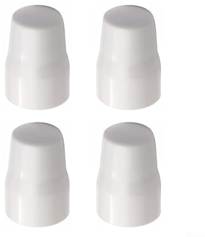 Radiator Valve Cap, ABS Plastic Radiator Valve Cap Push-Fit Replacement Heater Central Cover Valve, White(4pcs)
