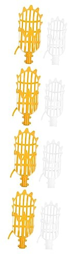 INOOMP 8pcs Extendable Fruit Picker Handle Garden Grabber Tool Picker Basket Lightweight Plant for Apples Peaches Oranges