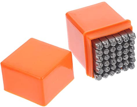 Operitacx Metall-buchstabenstanzer-Set Stempelsiegel Für Handgefertigtes Lederhandwerk 3 Mm Stempel Für Schmuckhandwerk