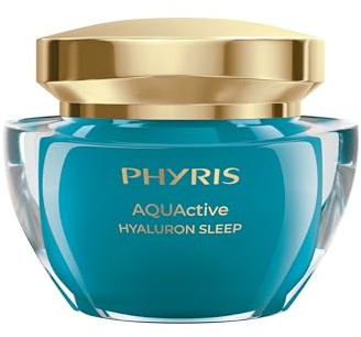 PHYRIS AQUACTIVE Hyaluron Sleep Feuchtigkeitsspendende Nachtcreme 50 ml | Mit Hyaluron, glättende Sleeping Cream für Gesicht, Hals & Dekolleté, regenerierende Nachtpflege