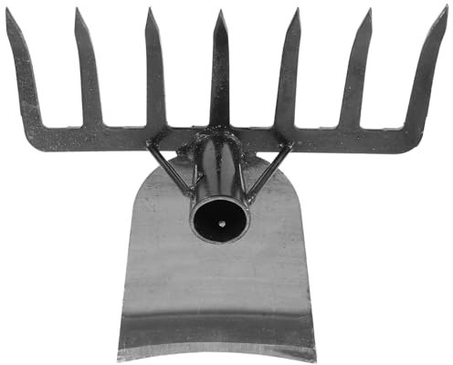 Yardwe da Giardino Rastrello per Piantare Fiori Forca Versatile Strumento per Giardinaggio Piccola Portatile Strumento da Giardino in Acciaio