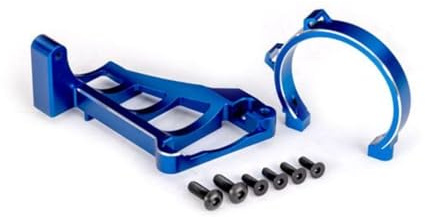 Traxxas 10262-BLUE - Aluminum Motor Mounts, Blue