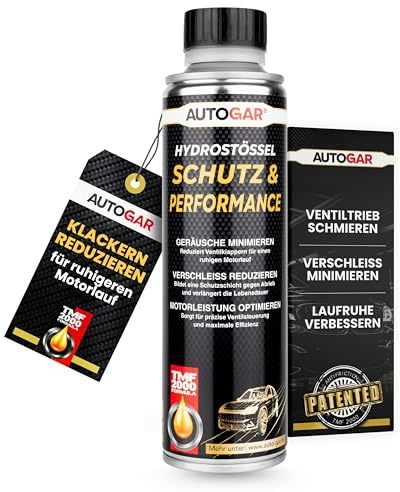 AUTOGAR® Hydrostößel Schutz & Performance 250 ml I Öl-Additiv gegen Hydrostößel-Klackern I Ventiltrieb schmieren, Motorlauf beruhigen & Ventilstößel-Klappern reduzieren I für Benzin- & Dieselmotoren