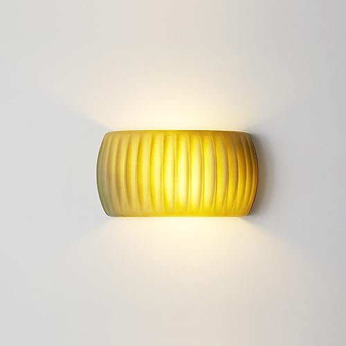 Applique da Parete per Interni, Decorazione, Bianco Latte, Nordico, Verde, Moderno, a Coste, Arancione, Lampada da Comodino, Illuminazione per corridoio, Bagno, caffè, Veranda