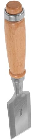 DIYEAH Cincel de Carpintero Acero al Carbono Medio, Punta Plana, Bordes Pulidos, para Tallar Madera, Adecuado para Bricolaje y Decoración