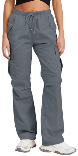 Pantalon de pluie imperméable pour femme, combinaison de vélo étanche, pantalon coupe-vent léger pour l'extérieur, pantalon cargo à jambe large en softshell, séchage rapide, pantalon de randonnée, de
