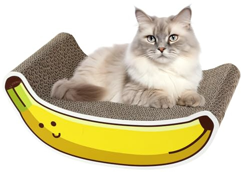 Planche à gratter pour chats - Arbre à chat ondulé en forme de légumes, motif de carotte d'oignon banane | Tapis de jeu d'intérieur pour chatons, jouet amusant et durable pour chat à gratter et