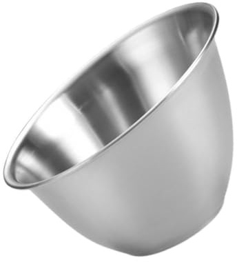 VILLCASE Saladier Inox Incliné pour Salade et Sauces Bol Léger et Empilable Adapté Maison et Restaurant Nettoyage Facile