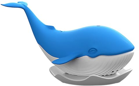 Homoyoyo Silicone Whale Tea Infuser Blue Loose Leaf Strainer to Tea Leaves Safe Material Easy Clean Travel Straining Tool