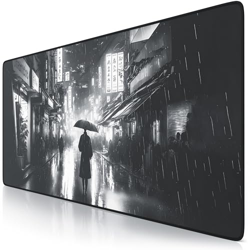 TITANWOLF - XXL Speed Gaming Mauspad 900 x 400mm - XXL Mousepad - Tischunterlage Large Size - verbessert Präzision und Geschwindigkeit - Colour Manga Street