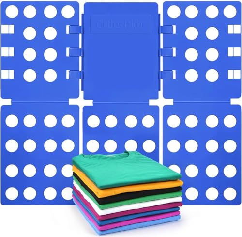 BoxLegend Faltbrett für T-Shirts & Kleidung, Blau | Strapazierfähiges Wäschefaltbrett, Aus Kunststoff, Schneller & Ordnungssparen