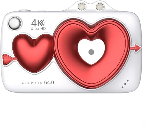 Digital Camera, XJ700 4K WiFi Webcam 64MP 2.8 Inch Flip Screen, Retro Vlog Recorder with Wide Angle Lens for Photography Video Recording(White)