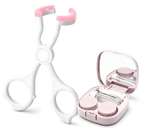 BIVYAX Lot de 1 Kit de Pose et Retrait de Lentilles, Outil Hygiénique pour Pose et Retrait des Lentilles en Voyage ou à Domicile, avec 1 boîte de rangement pour lentilles