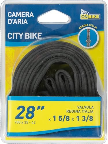 On Bike Camera d’Aria Bici 28 x 1 5/8 x 1 3/8 (700x35-42c) – E.T.R.T.O. 37-622, Alta Resistenza e Tenuta, Compatibile con Pneumatici City Bike e Trekking, Facile da Montare