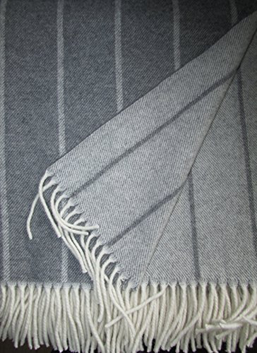 Wollplaid mit Kaschmirwolle, Tagesdecke, Sofadecke 140x180 cm 100% Wolle