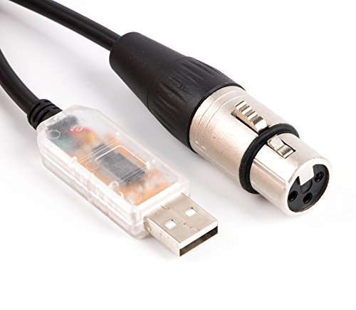 FTDI USB Rs485 XLR Dmx512 Bühnenbeleuchtung Ausrüstung Controller Kabel DIY für SGM Dmxking Dmxcontrol Freestyler Download (Länge: 1,8 m)