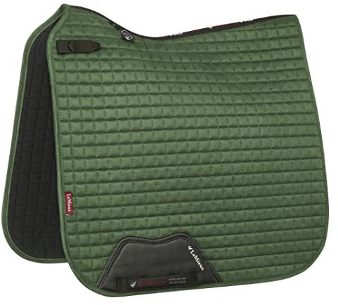 LeMieux Dressage Schabracke, Hunter Green Suede Square, L