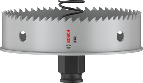 Bosch 1x PRO Sheet Metal Power Change Plus Hole Saw | for Stainless steel sheets, Steel sheets, Ø 102 mm, Professional Accessory Drill Driver