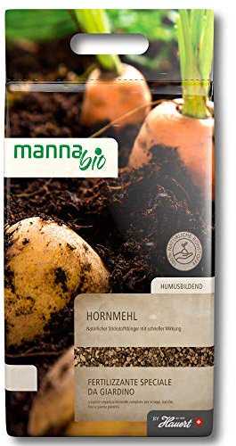 Hauert Manna - Farina di corno biologica, 2,5 kg, ortaggi e frutteti e piante ornamentali, fertilizzante