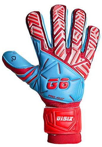 GISIX Guanti Portiere con Stecche per Bagnato Anti Scivolo PRO Fast Aqua SPINES (9.5)