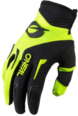 O'NEAL | Fahrrad- & Motocross-Handschuhe | MX MTB DH FR Downhill Freeride | Langlebige, Flexible Materialien, belüftete Handinnenfäche | Element Glove | Herren | Schwarz Neon-Gelb | Größe XL/10