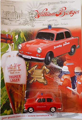 vielesguenstig-2013 DDR Pkw Modell Sammlermodell Trabant 500 Feuerwehr Thumer Lager Dampfbrauerei Thum Wiliam Böttger Nr. 19