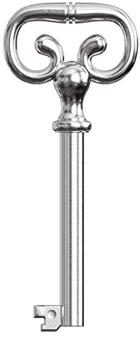 KY-7 Hollow Barrel Replacement Skeleton Key for Antique Cabinet, Drawers, Dressers, Old Furniture Locks (Pack of 1)