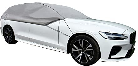 Z4L Autoschutzplane Halbgarage Universell mit Scheibenabdeckung Autoabdeckung - Ganzjahresautoplane Winter und Sommer