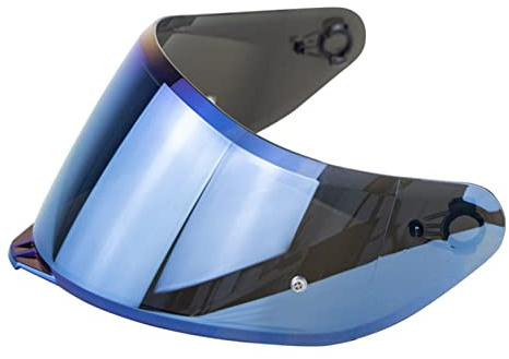 Aumotop Helmvisier Agv K5 K1 K3 SV Visier Helm Visier 26×13.5cm Farbbeschichtung Anti-UV-Fog-Scratch AGV Visier, Einfach zu Abnehmbar Installieren, Flexibel Nach Oben und Unten zu Klappen